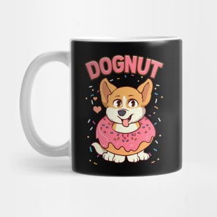 Cute & Funny Dognut Dog Donut Pun Adorable Puppy Mug